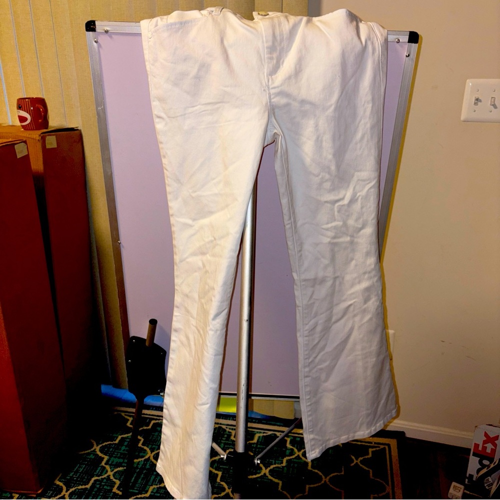 1822 Denim Jeans Women’s Size 10/30 Flare  Super Stretch White NWT - Picture 4 of 8